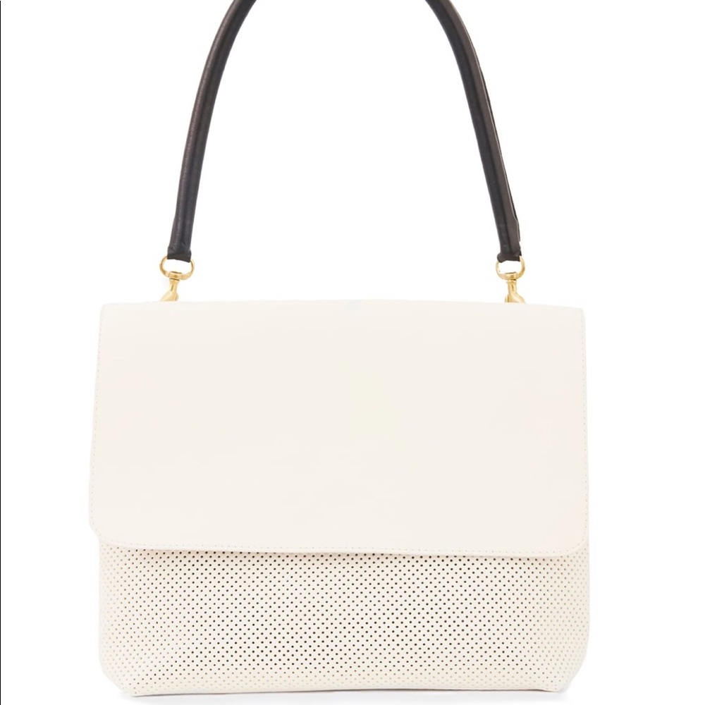 NWT Clare V Helene Cream Perf Handbag